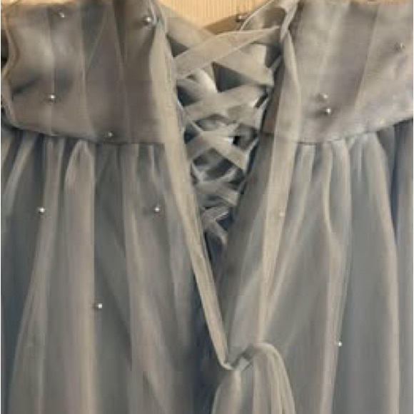 Light Blue Maternity Dress - Picture 4 of 7